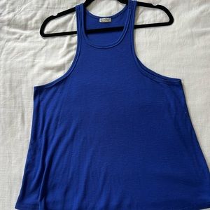 Free People Long Beach tank in royal blue size large